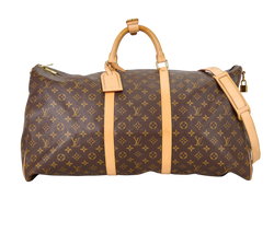 Keepall 60 Bandouliere, Canvas, Mono, DU1134, S/L/LT, 2*